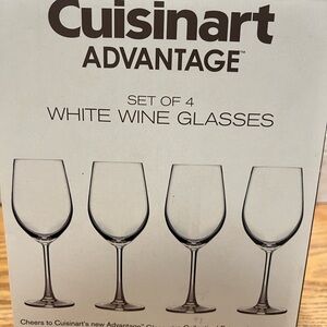 Cuisinart Advantage White Wine Glasses Set of 4 - Clear